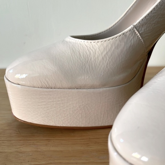 L’Intervalle Habibi Off White Naplack Leather Platform Round Toe Shoes, Size 8 - Picture 10 of 16